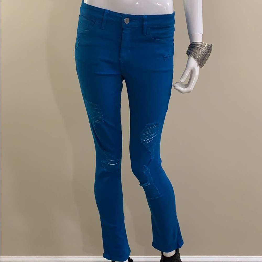Bebe Blue Heartbreaker Skinny Jean